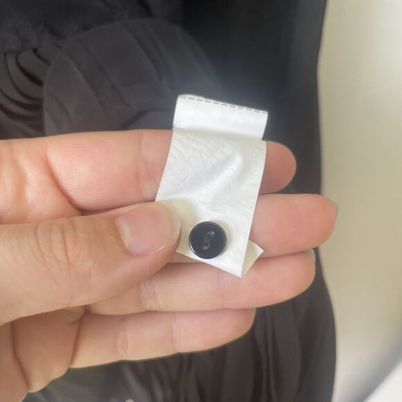 Zara‎ Tiered Pleated Chiffon Black Tunic/Drees Size Small Womens - Picture 6 of 9